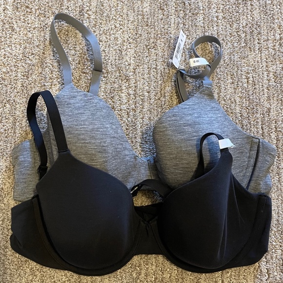 Gap Breathe Favorite Coverage Lightweight Bra – 2-Pack (Black & Gray) – 38B - Picture 5 of 7